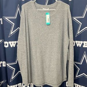 NWT Pink Clover grey sweater Size 2X